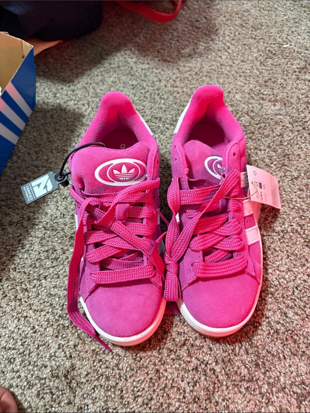 adidas Hot Pink Suede Low-Top Sneakers